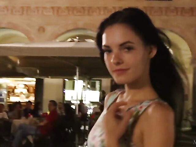 Skinny cute solo girl Anie Darling loves touching and fingering her bald pussy