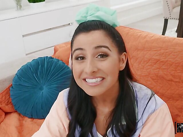 Lucky Kyle Mason sticks his dick in tiny brunette Kaitlyn Katsaros