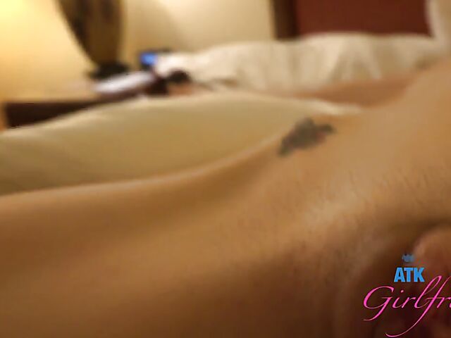 Spreadeagled girlfriend with pigtails POV featuring Aliya Brynn