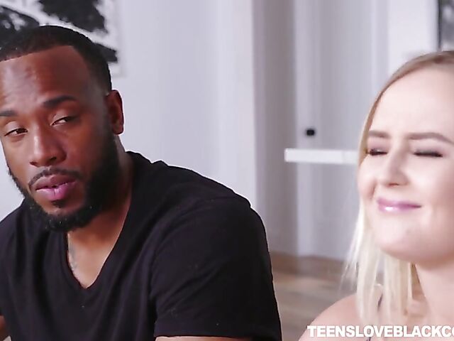 Natalia Queen - Teen black cock fuck and cum on her shaved snatch