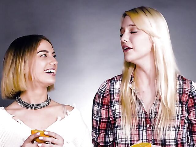 Kenna James and Kristen Scott's lesbian pussy eating video