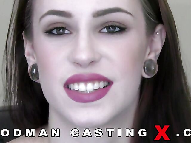 Anna De Ville - Beautiful brunette anal casting