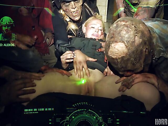 Lola Tayor - Zombies anal gangbang attack