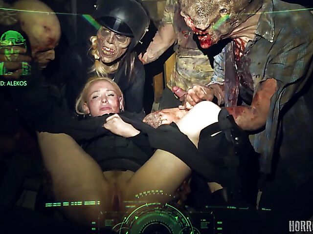 Lola Tayor - Zombies anal gangbang attack