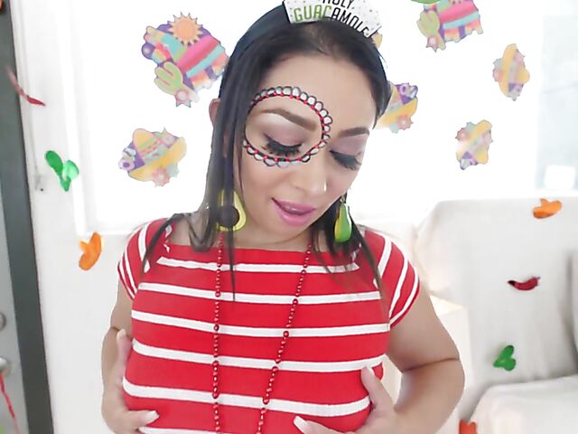 Latina blowjob in POV from naughty party girl Stephanie Saint