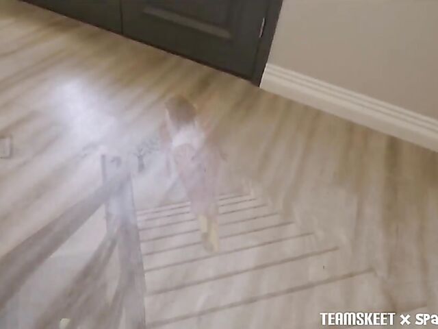 Big tits MMF 3some from your point of view with Indica Flower