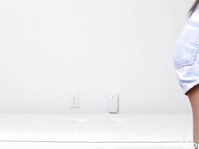 Asian audition POV with cute Violet getting banged from your point of view