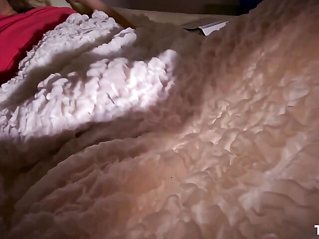 Kinky pussy fingering solo on the stairs with shaved babe Sarah Smith