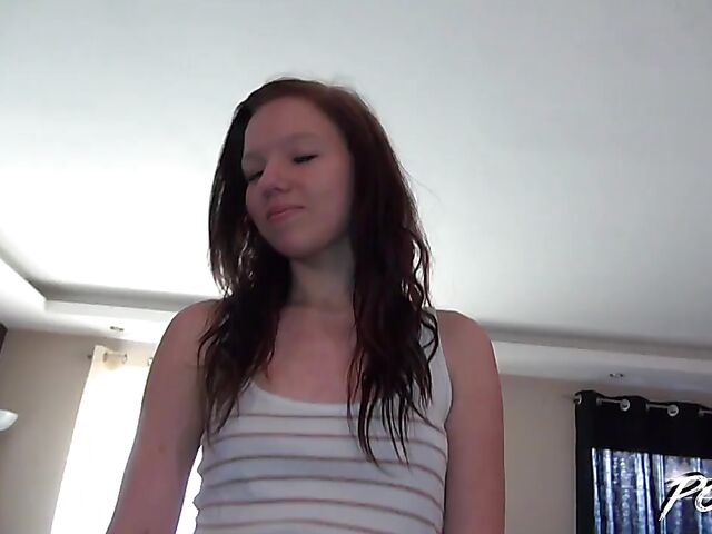 POV sex with a flat-chested girl next door