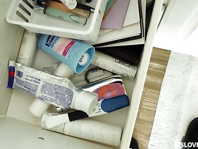 Step brother sister POV with shaved girl Veronica Vella