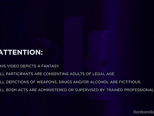 Hard gangbang DP with dark-haired Tegan Tate