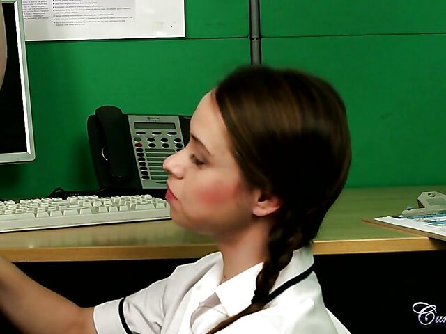 Olga Cabaeva - Nurse blowjob to collect a semen sample