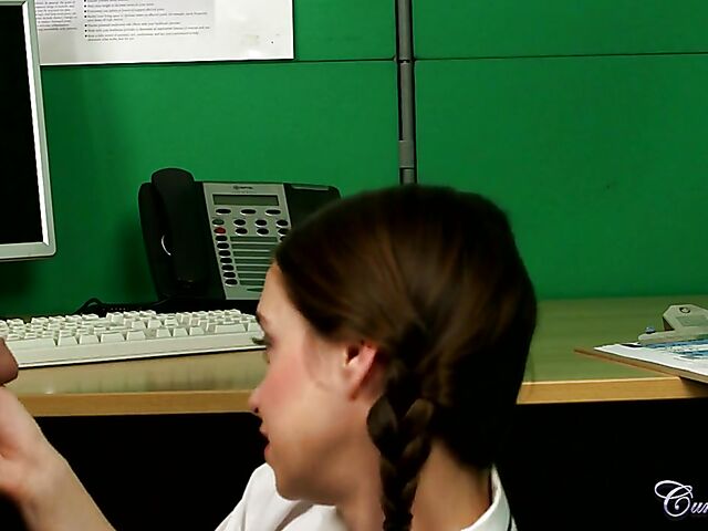 Olga Cabaeva - Nurse blowjob to collect a semen sample