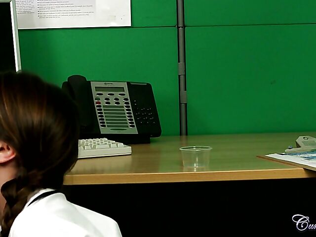 Olga Cabaeva - Nurse blowjob to collect a semen sample