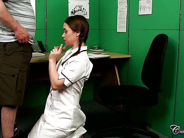 Olga Cabaeva - Nurse blowjob to collect a semen sample