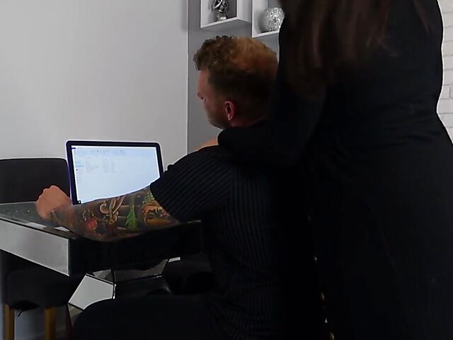 Busty tattoo brunette with pierced nipples Jessica Miller needs her boyfriend's cock