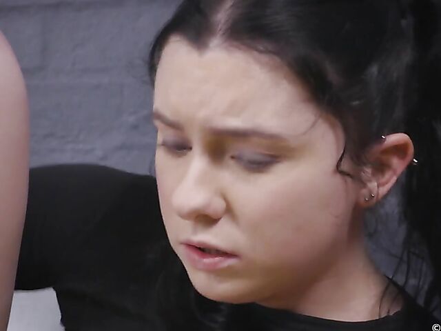 Juicy masturbation in Astrid Love's workplace