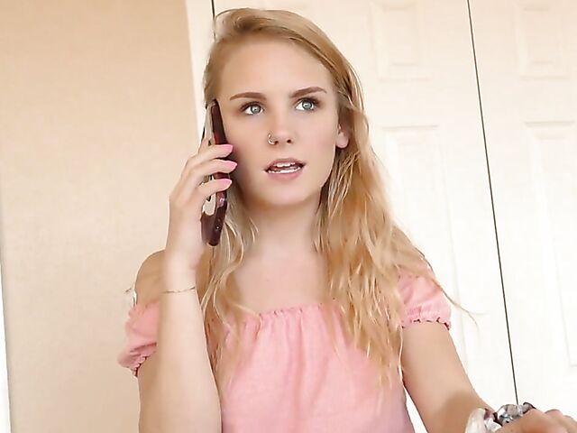 Balls deep pussy pounding doggystyle with all-natural teen Natalie Knight