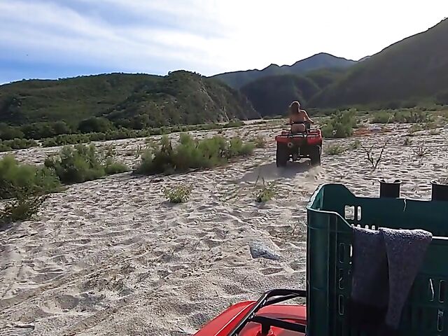 Big tits outdoor fuck in the desert with Kissa Sins