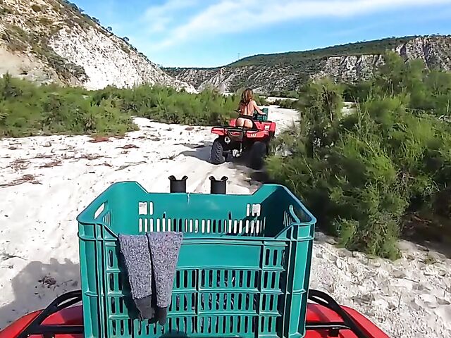 Big tits outdoor fuck in the desert with Kissa Sins