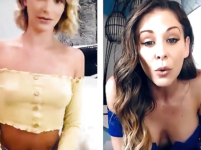 Cherie Deville and Emma Hix fingering together on cam