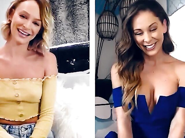 Cherie Deville and Emma Hix fingering together on cam