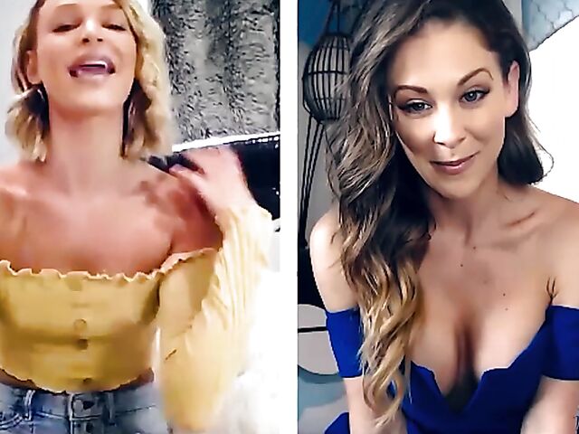 Cherie Deville and Emma Hix fingering together on cam