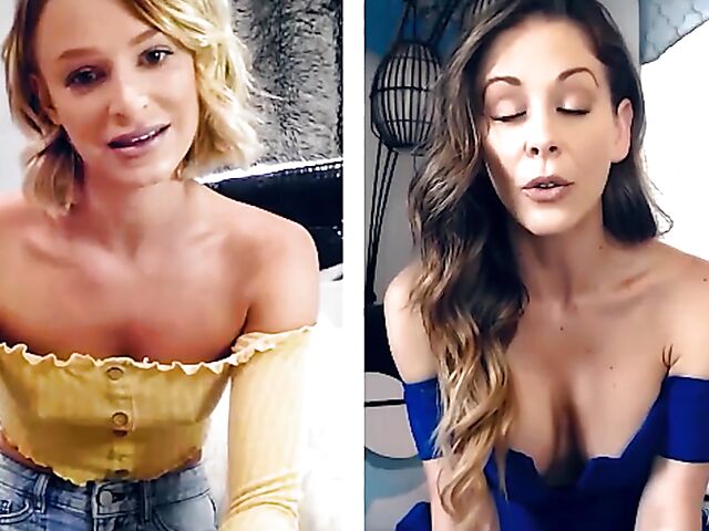 Cherie Deville and Emma Hix fingering together on cam