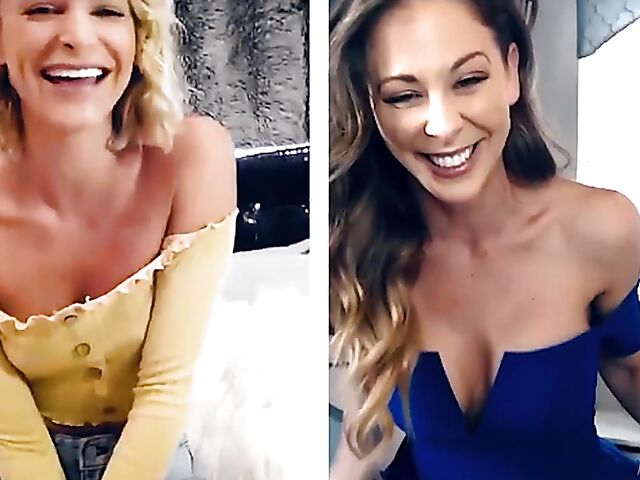 Cherie Deville and Emma Hix fingering together on cam