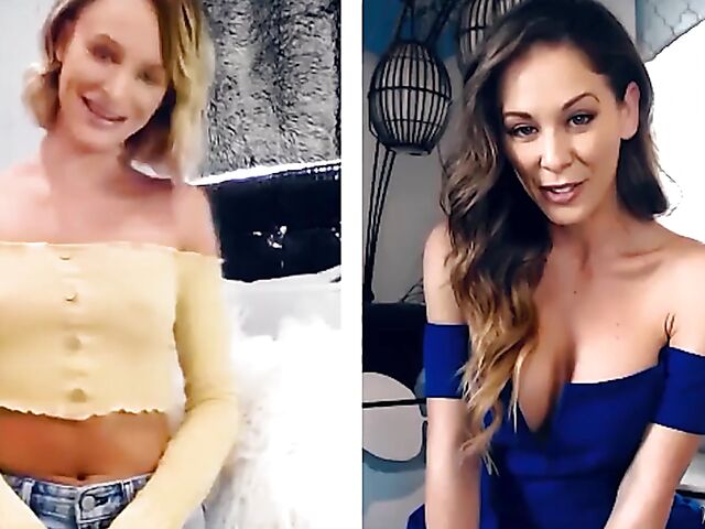 Cherie Deville and Emma Hix fingering together on cam