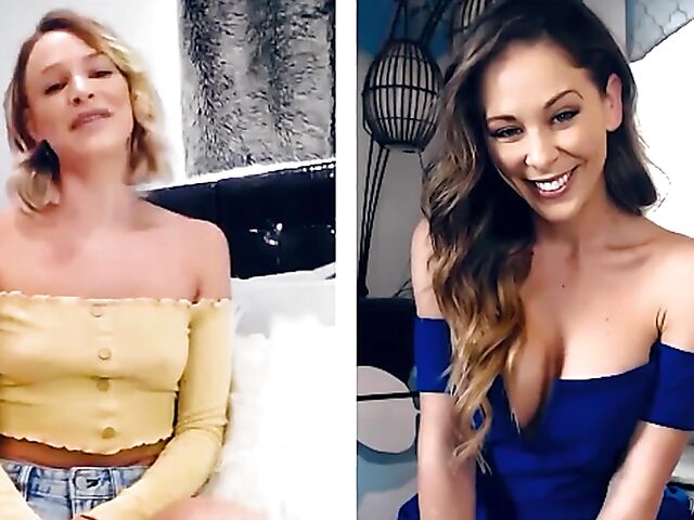 Cherie Deville and Emma Hix fingering together on cam