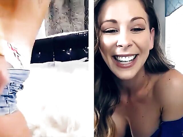 Cherie Deville and Emma Hix fingering together on cam