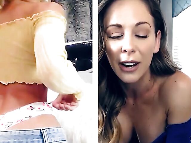 Cherie Deville and Emma Hix fingering together on cam