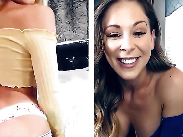 Cherie Deville and Emma Hix fingering together on cam