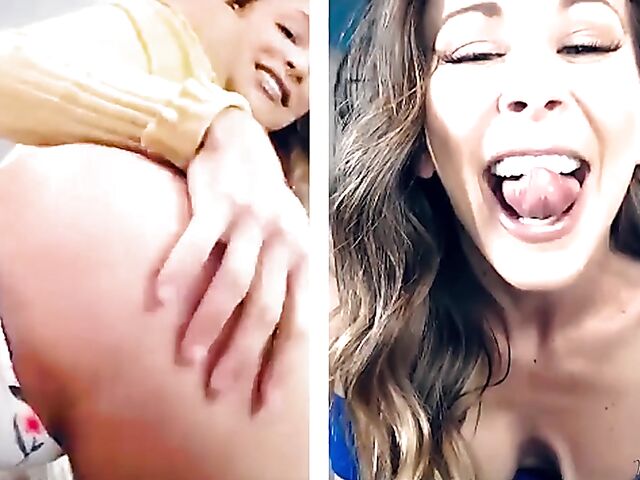 Cherie Deville and Emma Hix fingering together on cam