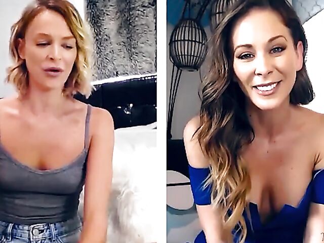 Cherie Deville and Emma Hix fingering together on cam