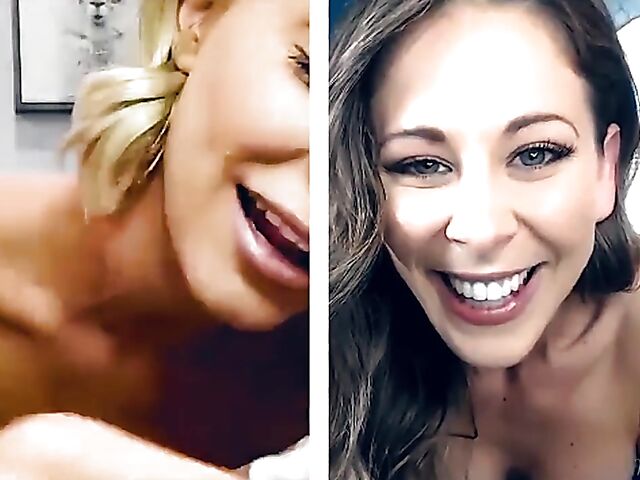 Cherie Deville and Emma Hix fingering together on cam