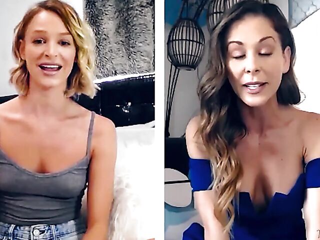 Cherie Deville and Emma Hix fingering together on cam