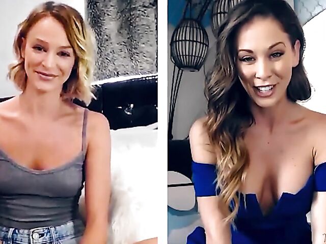 Cherie Deville and Emma Hix fingering together on cam