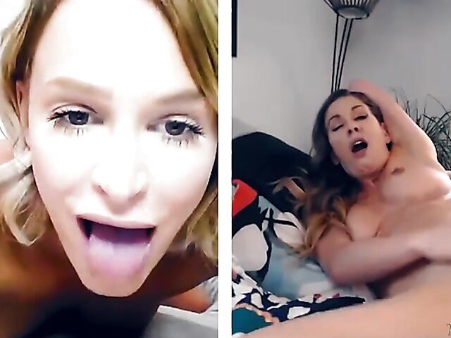 Cherie Deville and Emma Hix fingering together on cam
