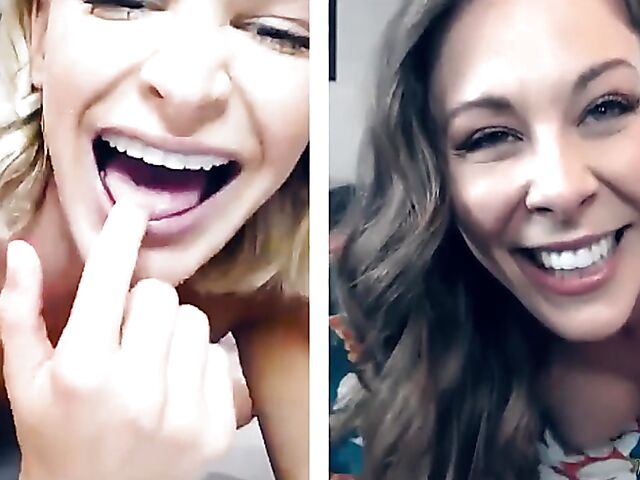 Cherie Deville and Emma Hix fingering together on cam