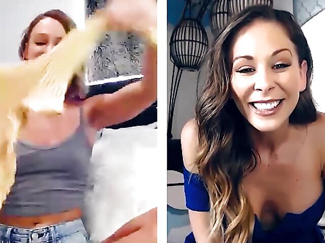 Cherie Deville and Emma Hix fingering together on cam