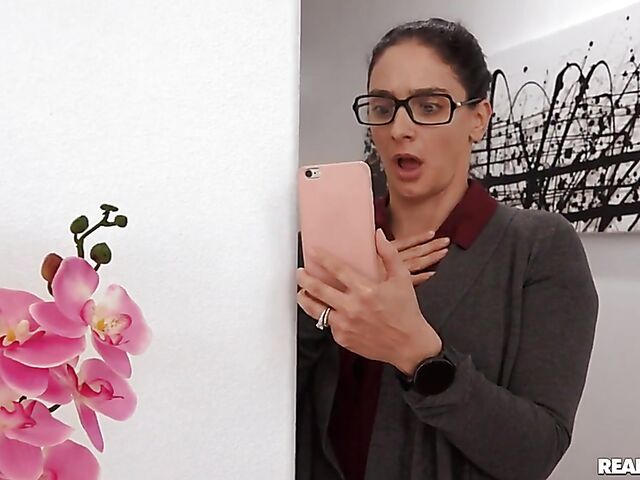 Bridgette B - Blonde MILF big tits fuck in hot black lingerie