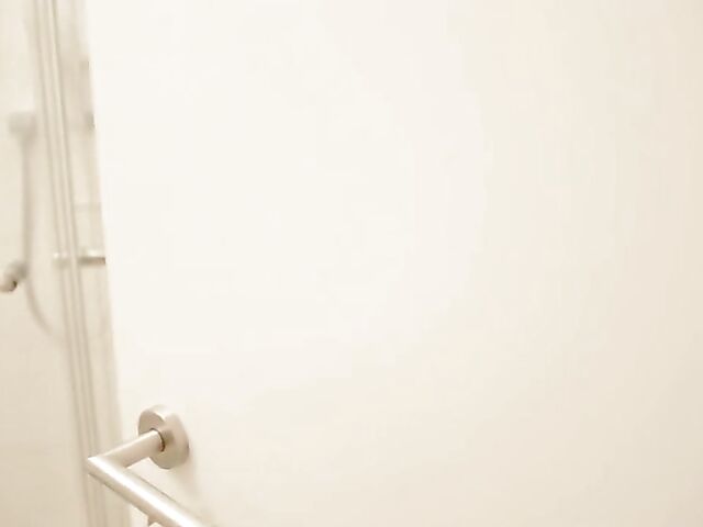 Blonde small tits cutie Melissa E enjoys her roommate's cock in her bald pussy