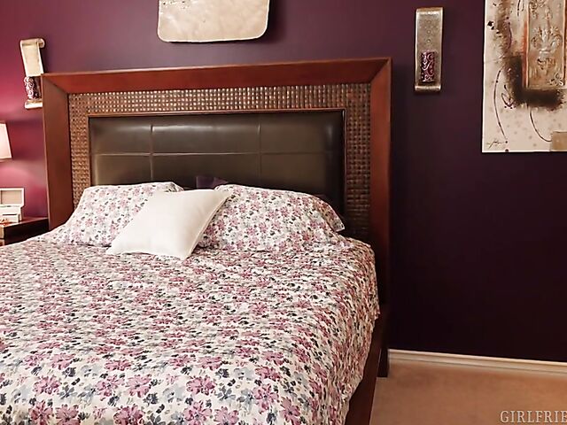 Lustful lesbian strap-on lovers Eva Long and Jade Nile