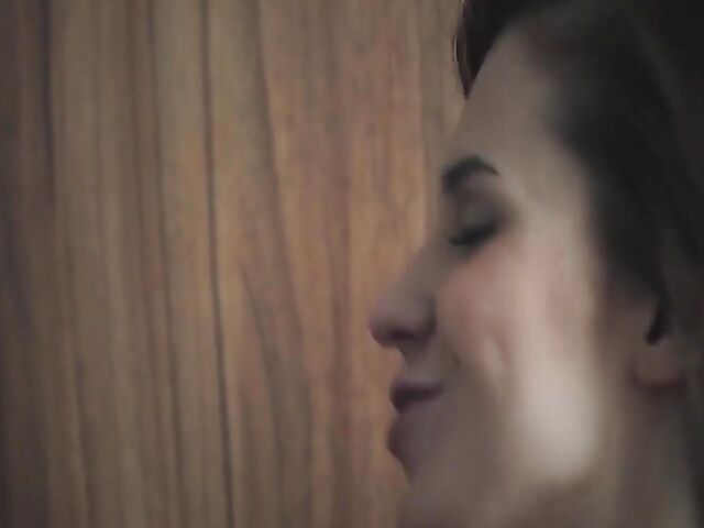 Couple's erotic sex in lockdown with slender Kalisy