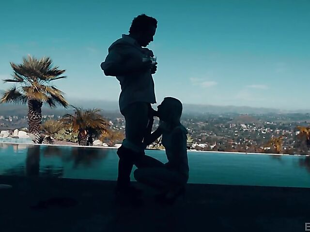 Brad Newman's hot weekend with skinny blonde teen Jessie Saint