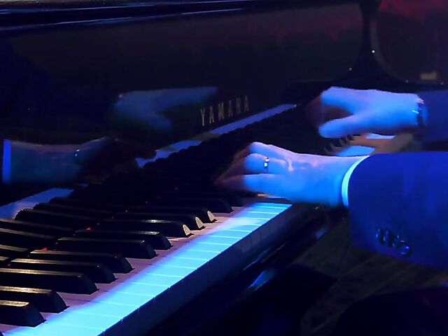 Italian porn by Mario Salieri features a natural busty burlesque queen seducing a guy to music