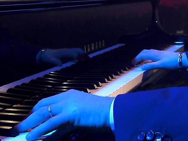 Italian porn by Mario Salieri features a natural busty burlesque queen seducing a guy to music