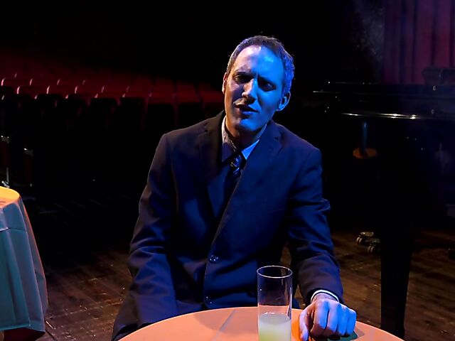 Italian porn by Mario Salieri features a natural busty burlesque queen seducing a guy to music